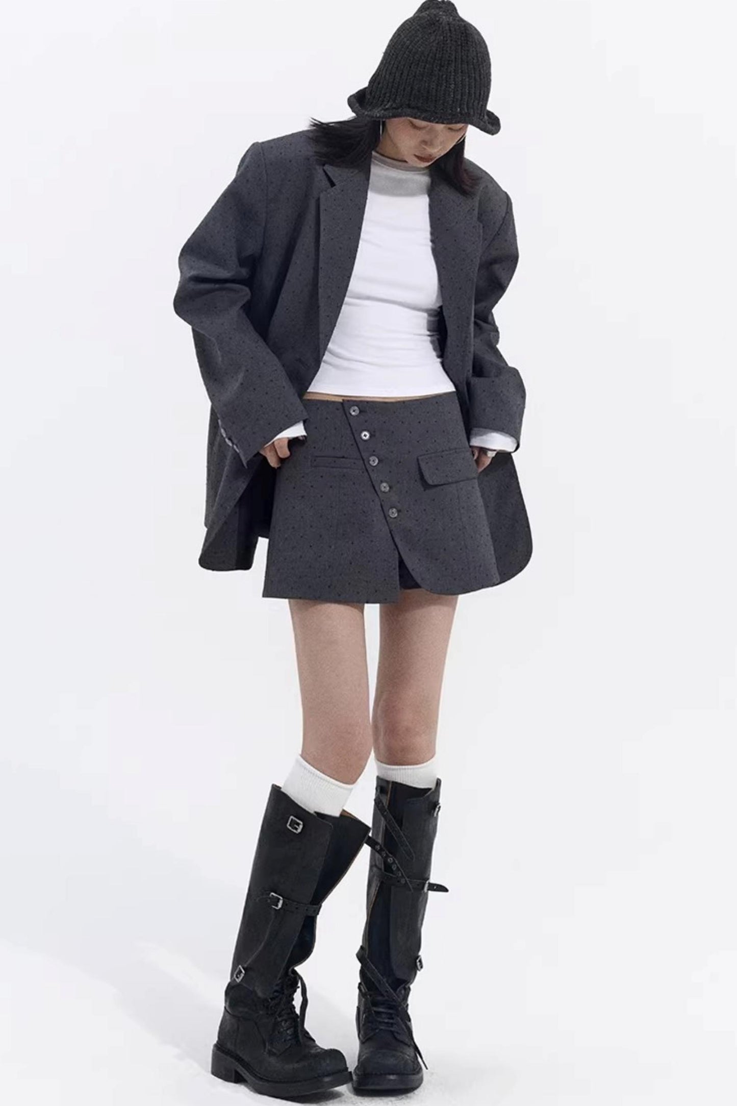 Retro Polka Dot Winter Jacket