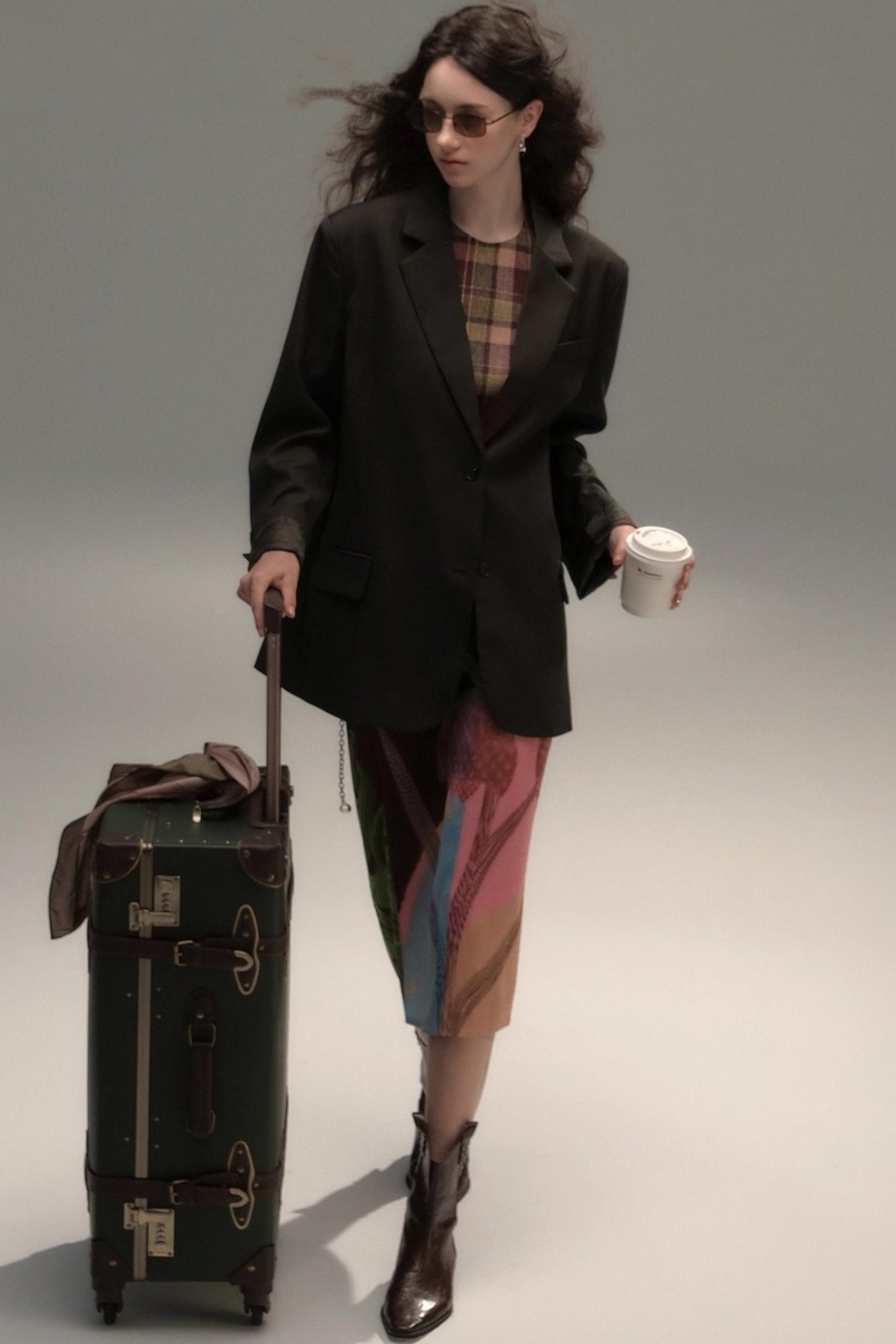 Vintage Autumn Shoulder Pad Blazer