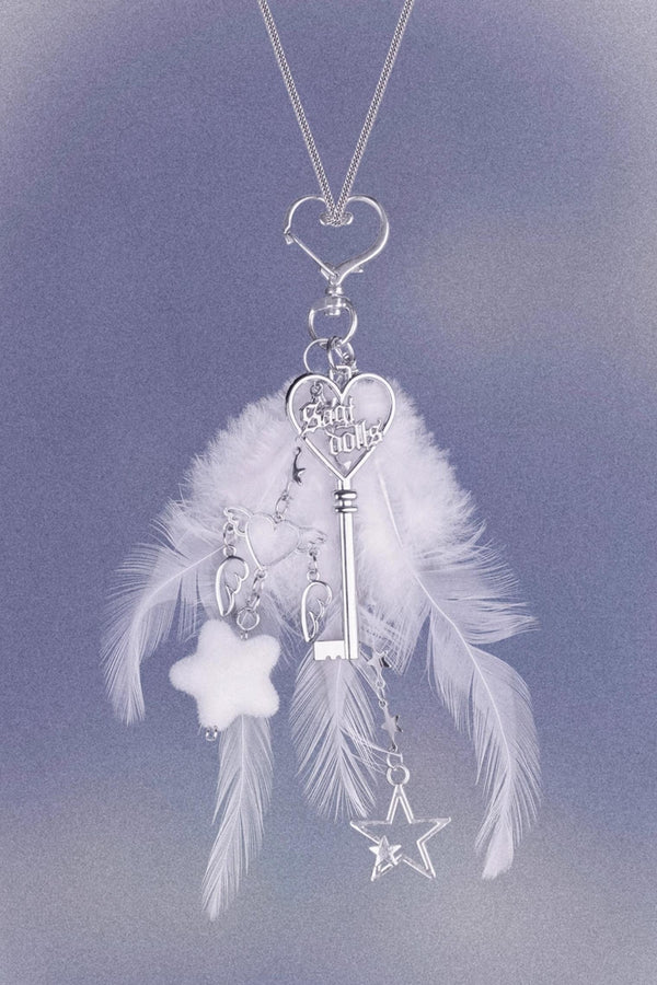 Angel Feather Key Pendant