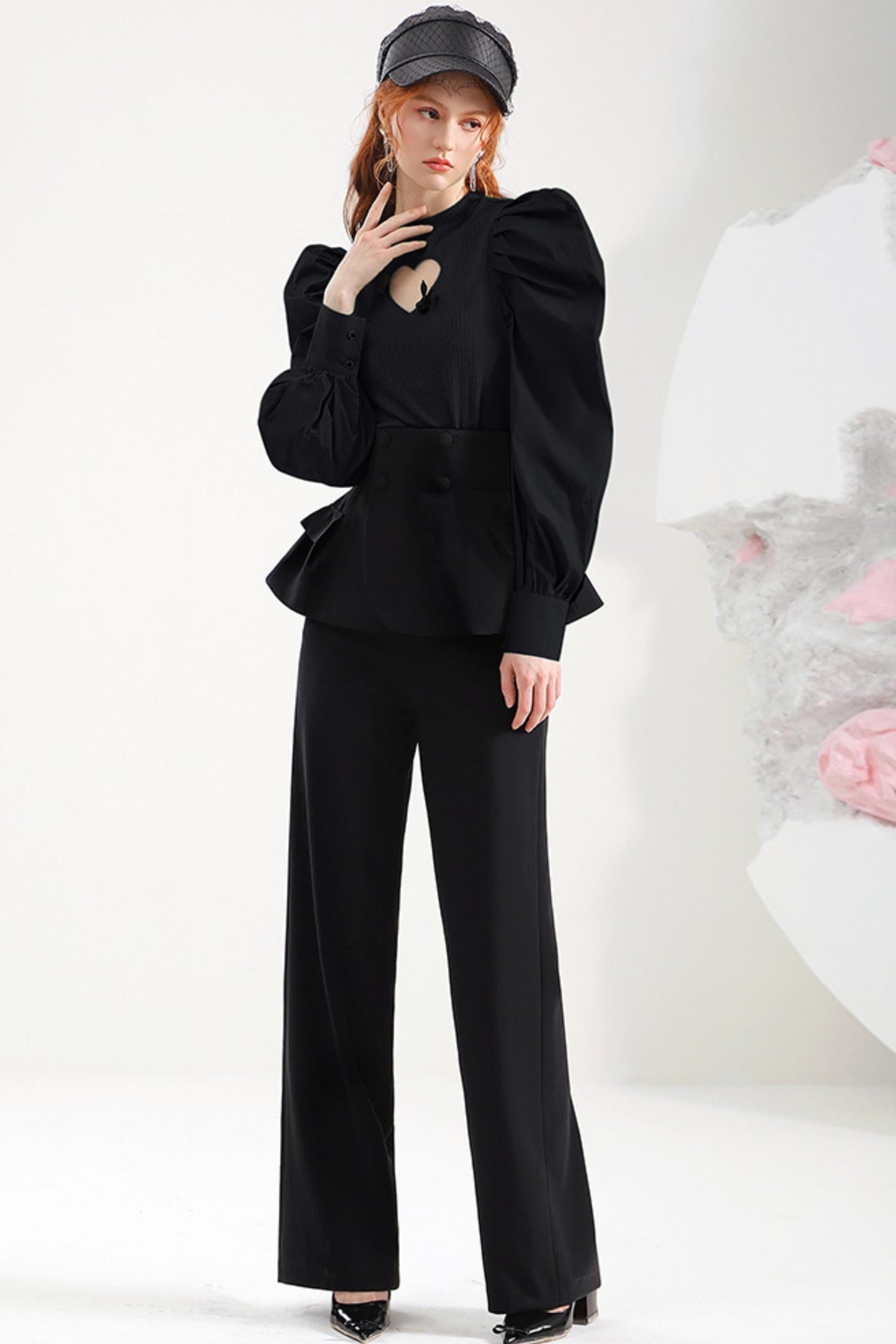 Slim Drape Loose Straight Suit Pants