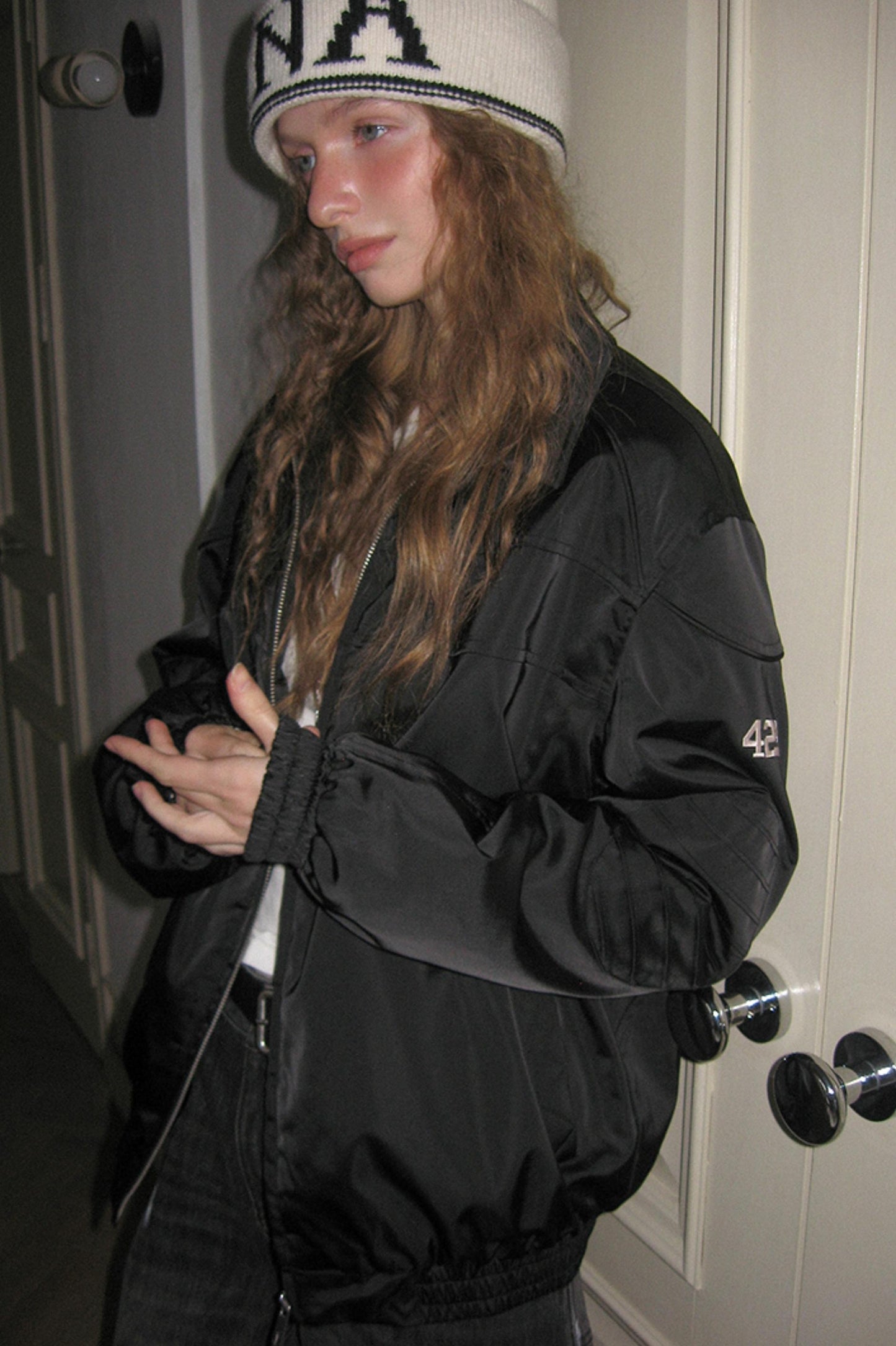 Uena Black Cotton Jacket