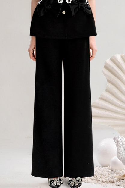 Fashion Wide Leg Pants Set-Up