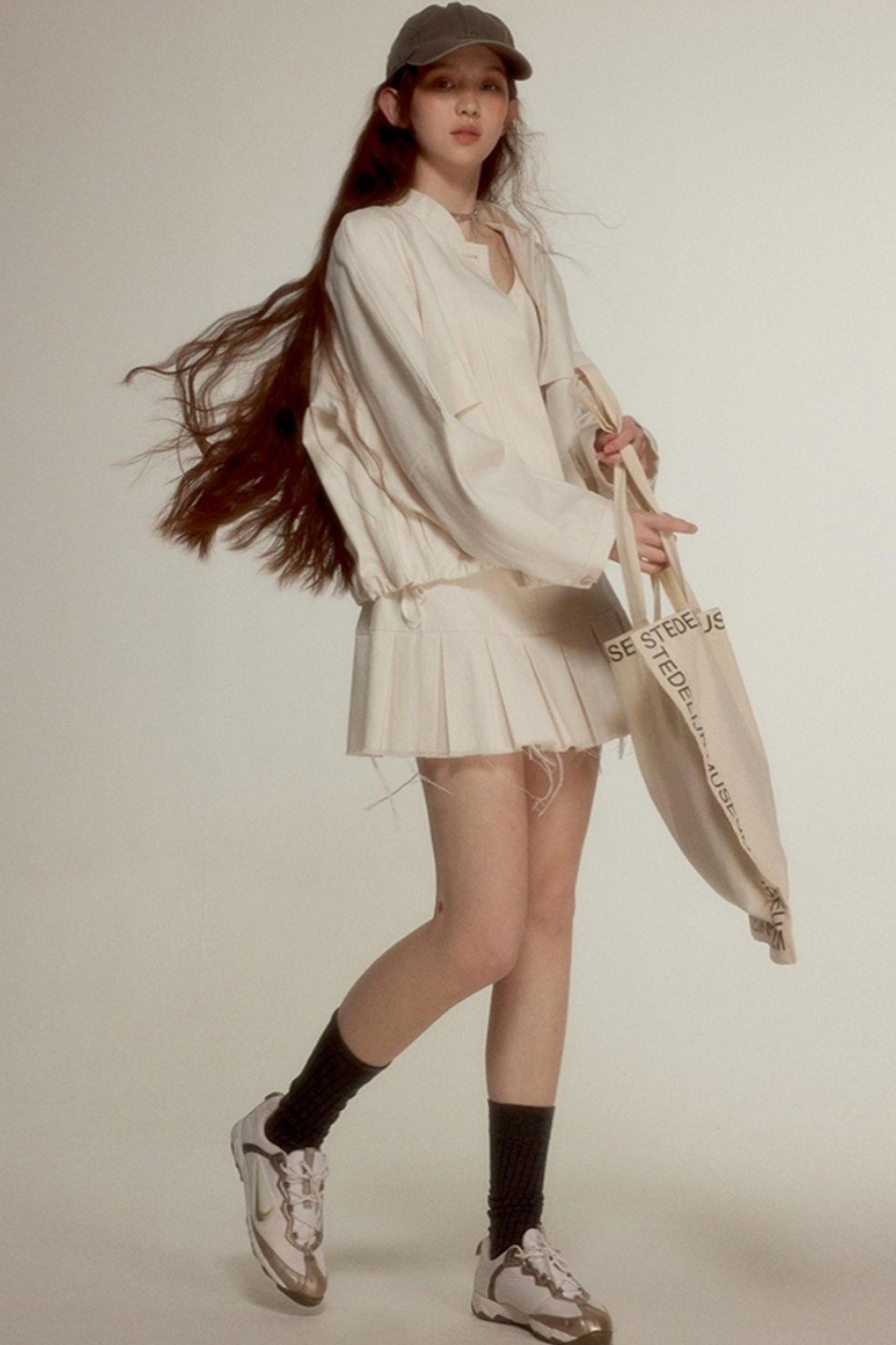 Raw Quilted Denim Dress