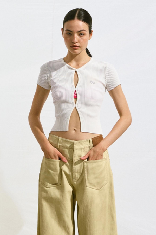 Hollow Knit Cardigan