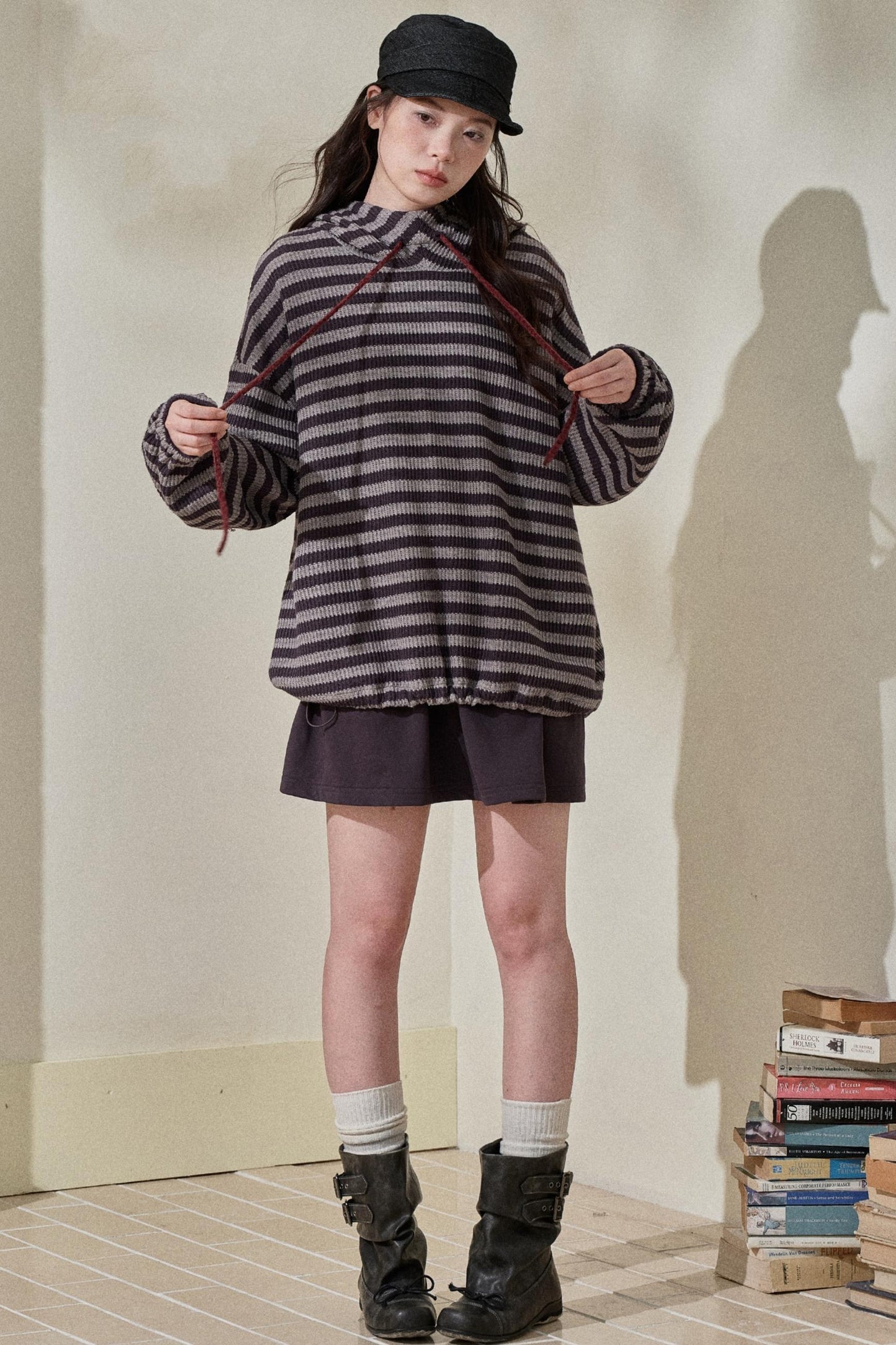 Artist-Created Striped Knit Dress