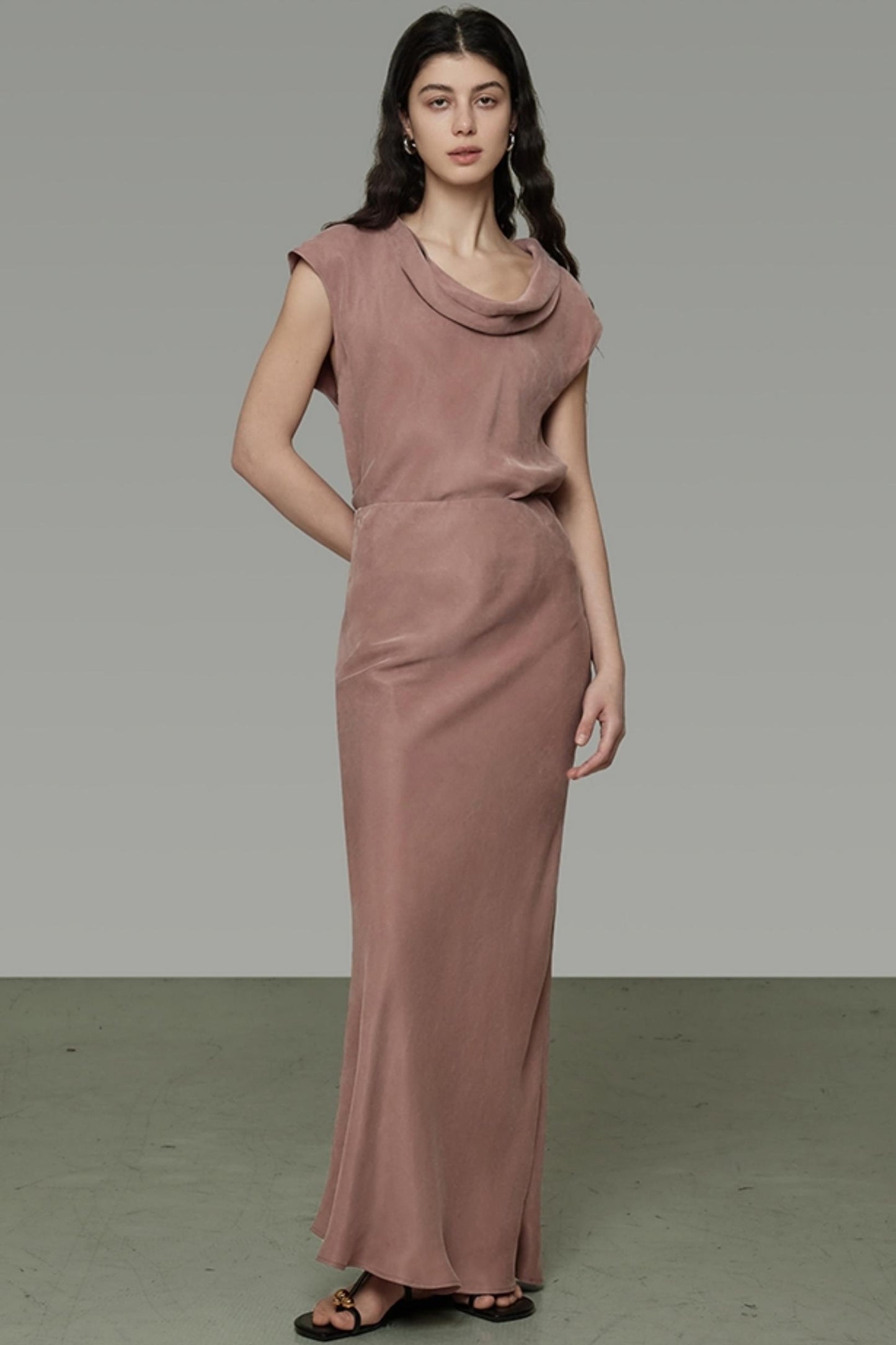 Chic Draped Bustier Skirt