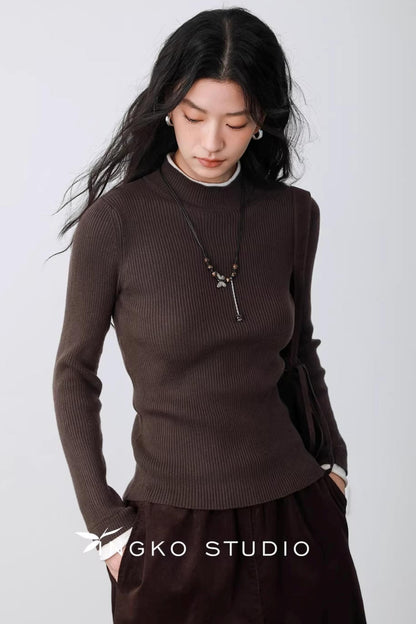 Autumn Leaf Color-Block Sweater