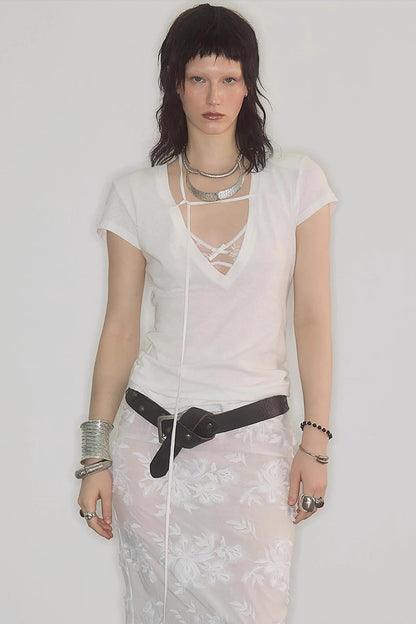 Lace Layered Bra Two-Piece Wear Top