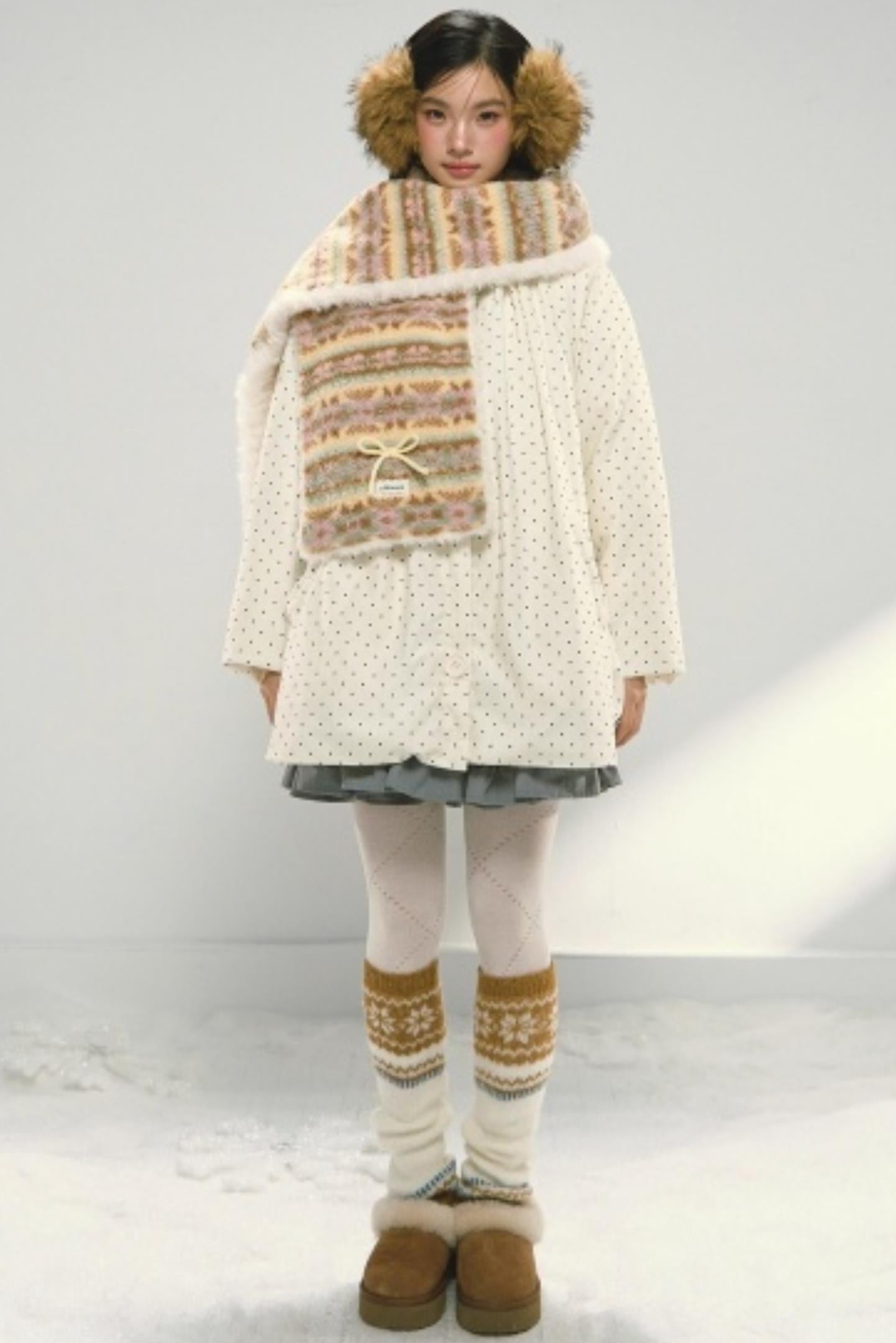 Fair Isle Plush Shawl