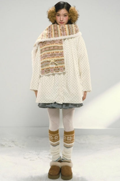 Fair Isle Plush Shawl