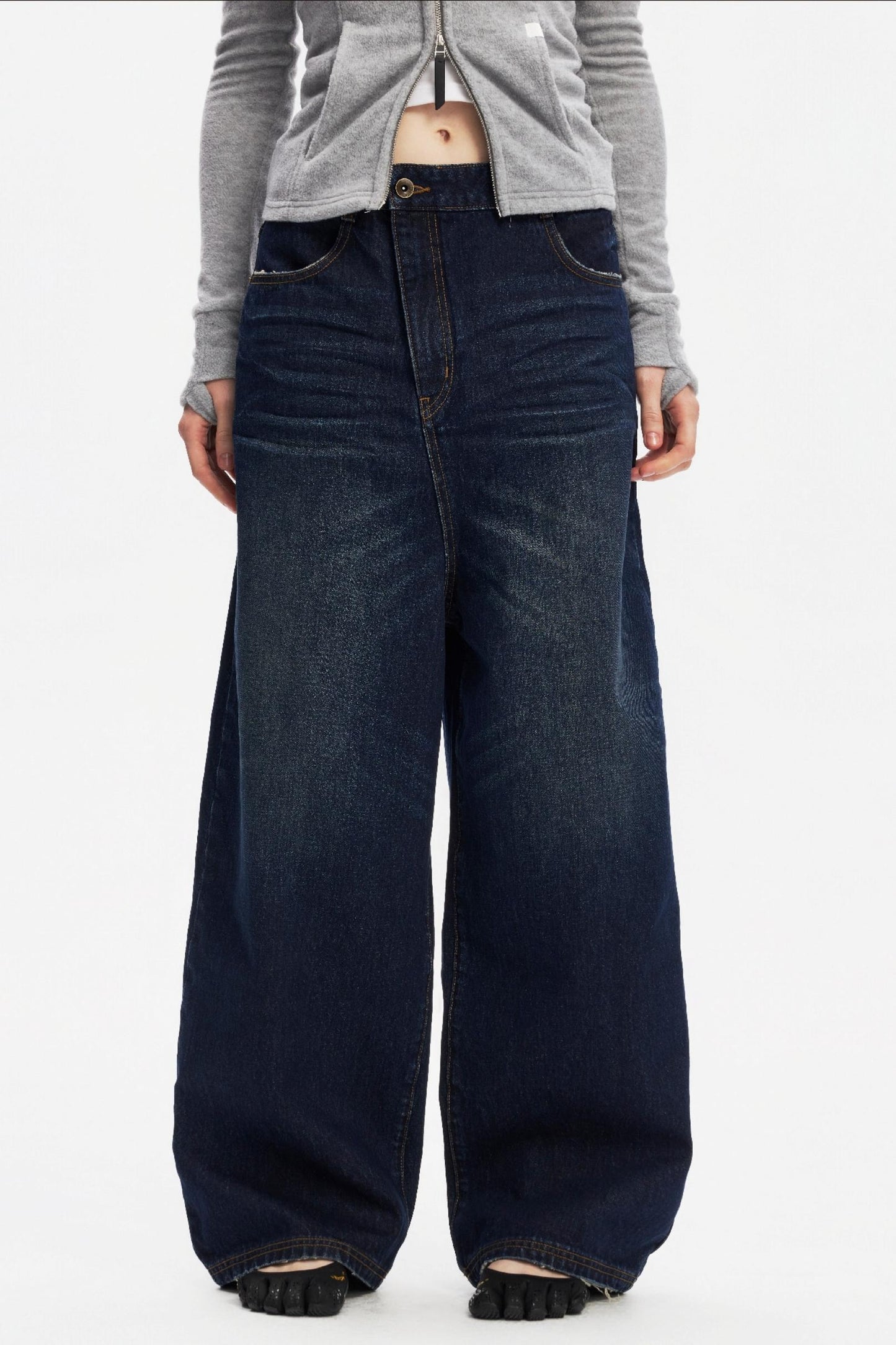 Vintage Distressed Denim Pants