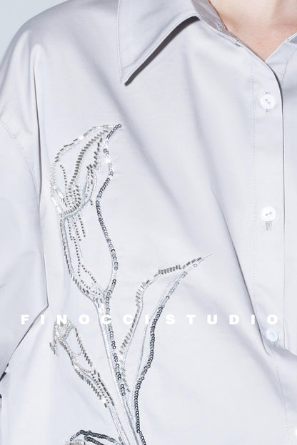 Sophisticated Hand-Embroidered Shirt