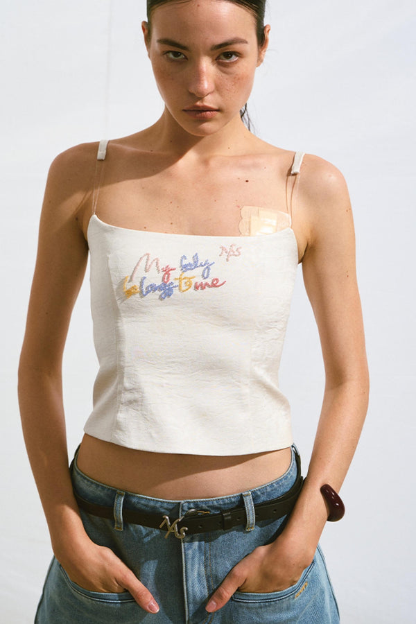 Backless Camisole Invisible Straps Top