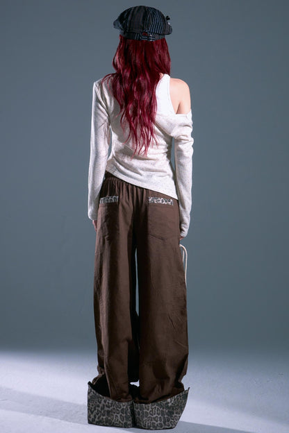 Vintage Polka Dot Swing Collar Top