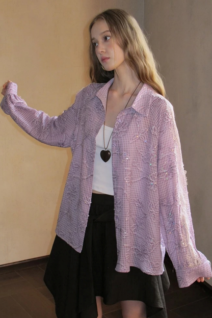 Miss Muse Sequin Lace Top