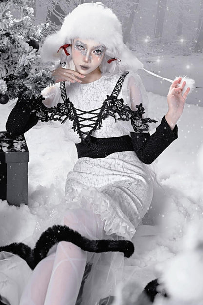 Winter Carol Gothic Mermaid Dress