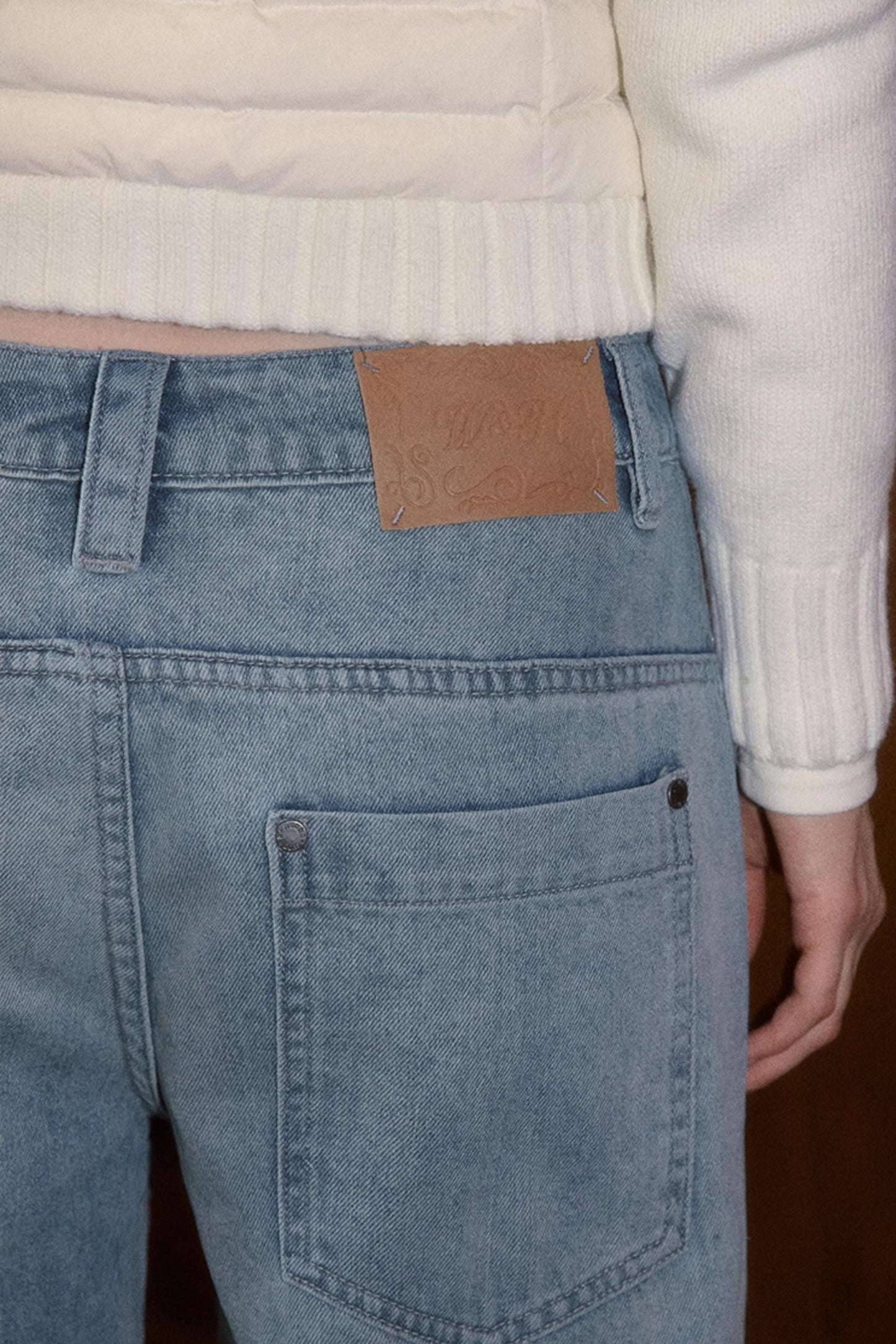 Vintage Embroidered Denim Pants