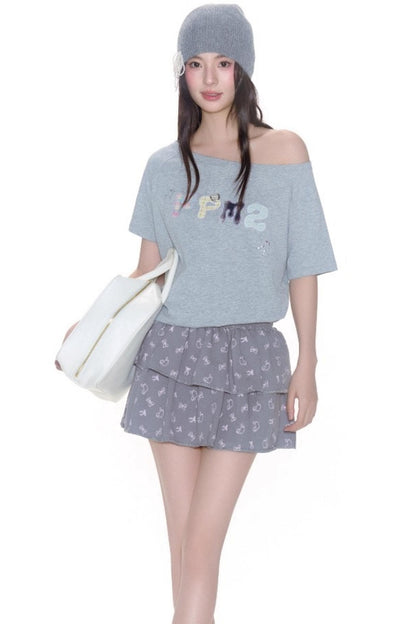 Monogramm-Diamant-T-Shirt