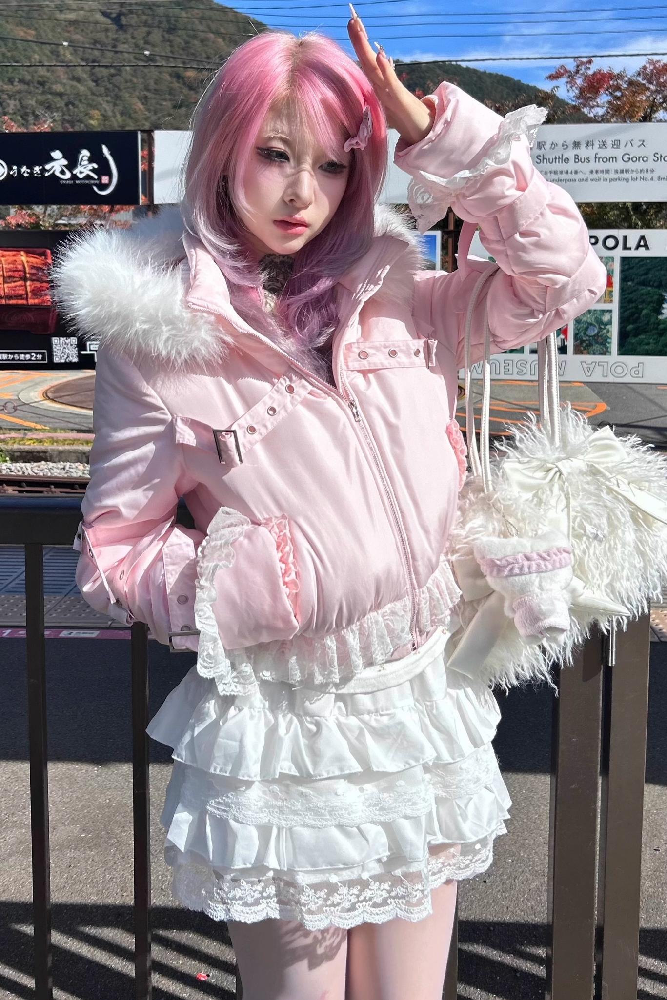 Detachable Hat Punk Jacket