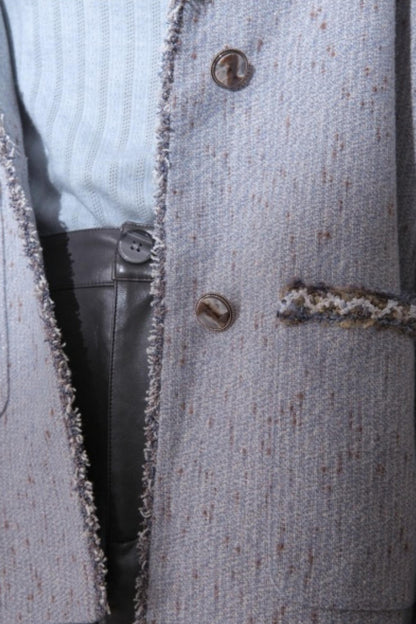 Silhouette Wool Tweed Short Coat