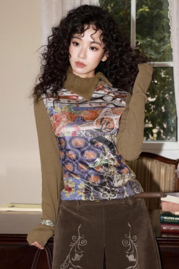 Elk Quest Cashmere Knit Top