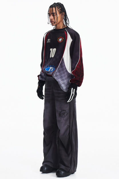 Racing Check Long Sleeve T-Shirt