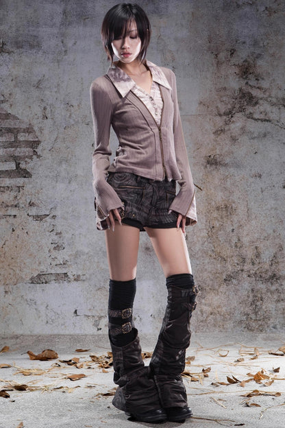 Slim Fit V-Neck Pullover Knit Top