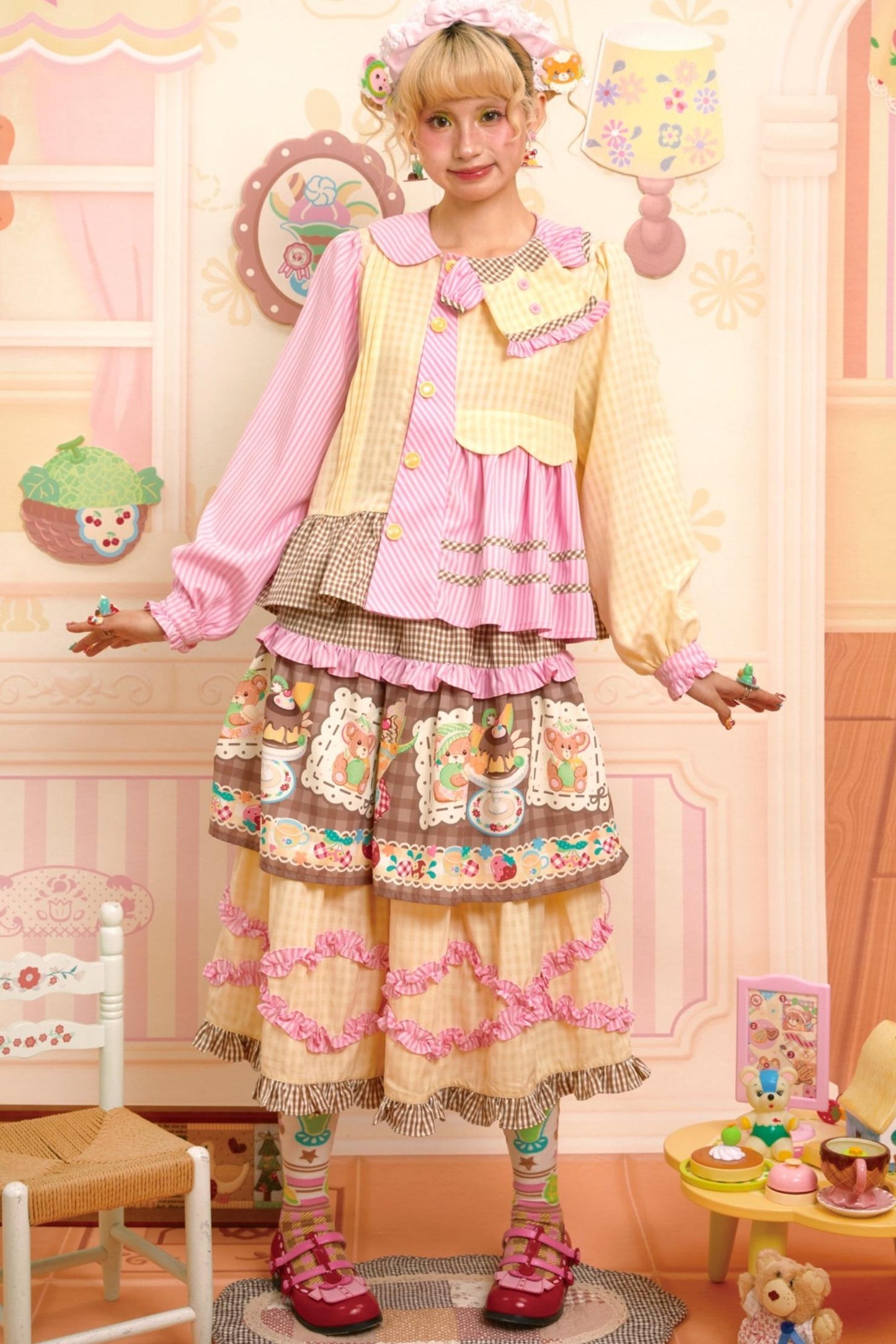 Honeydew Splicing Shirt