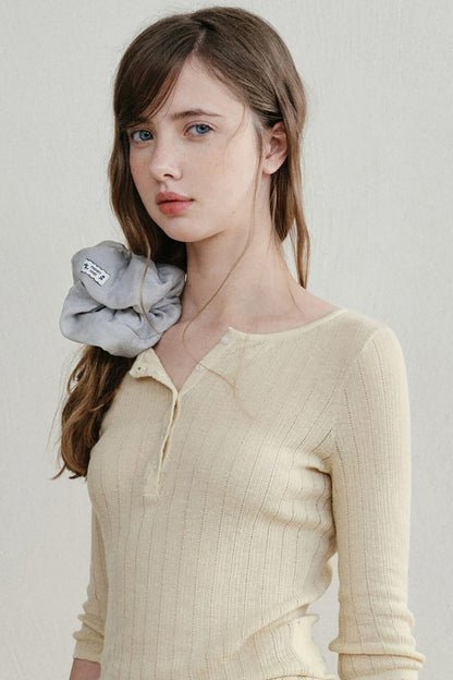 Cloud Puff Mesh Scrunchie