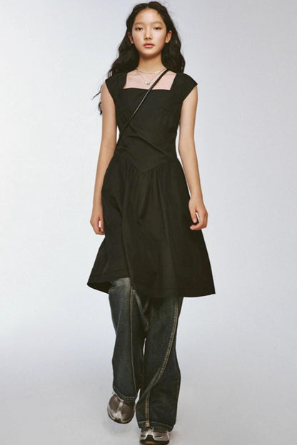 Chillax Stitching Swing Dress