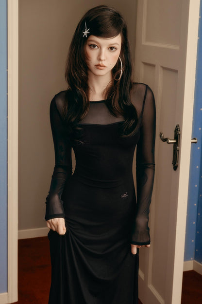 Mesh Patchwork Dress