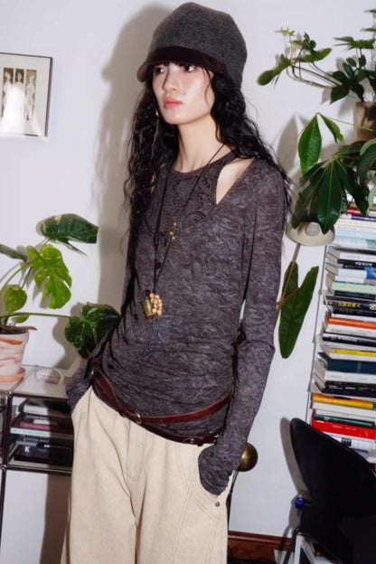 Vintage Acetate Knitted Top