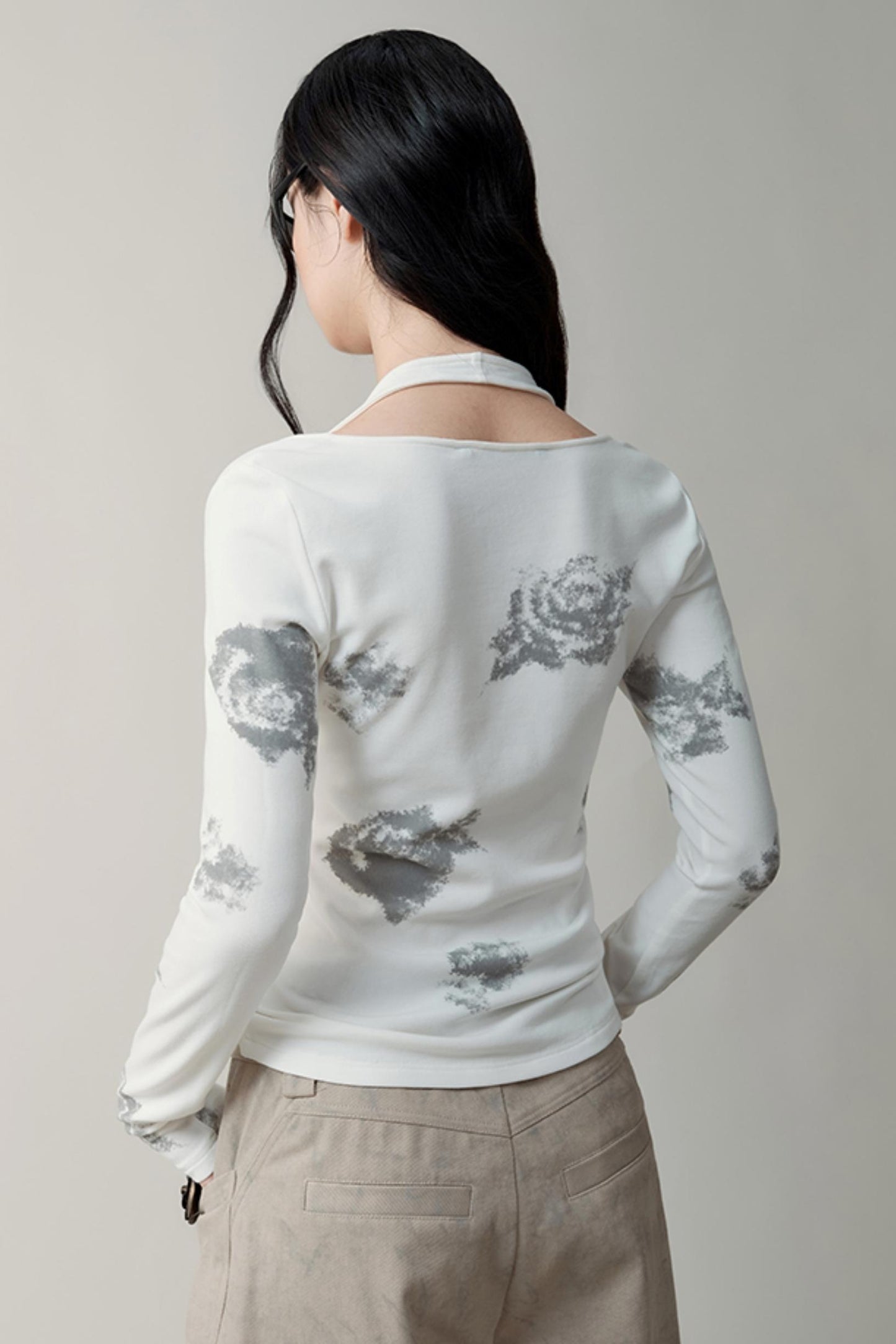 Skin-Friendly U-Neck Slim Top