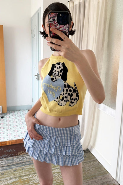 Yellow Dalmatian Puppy Top