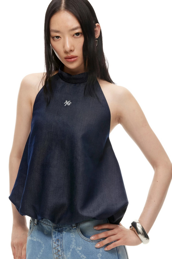 Ultra-Soft Tencel Denim Bud Backless Camisole