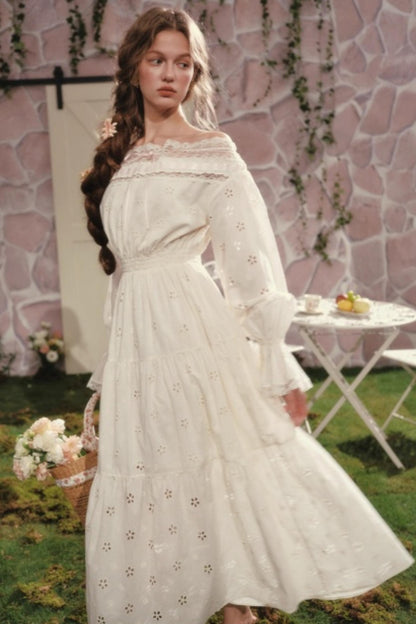 Lacemade Camellia Off-Shoulder Dress