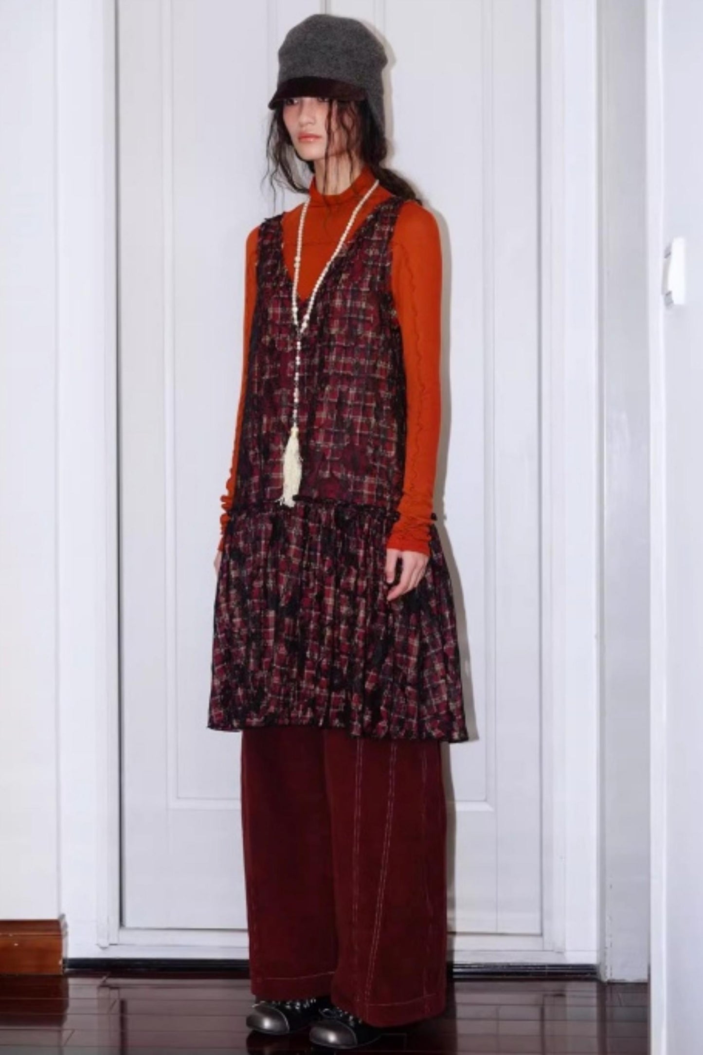 Vintage Suede Sleeveless Dress