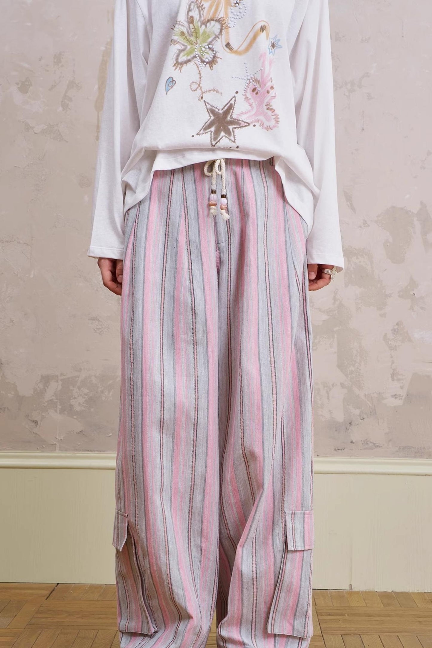 Simple Long Silhouette Pants