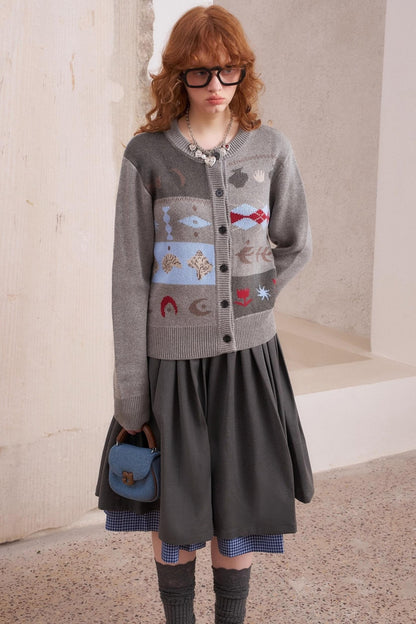Knitted Fair Isle Cardigan