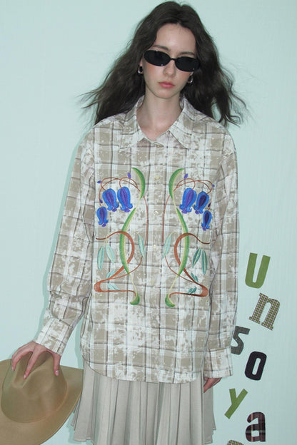 Cotton Print Tie-Dye Shirt