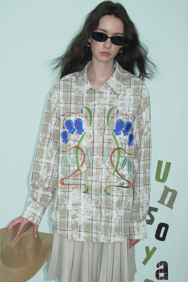 Cotton Print Tie-Dye Shirt