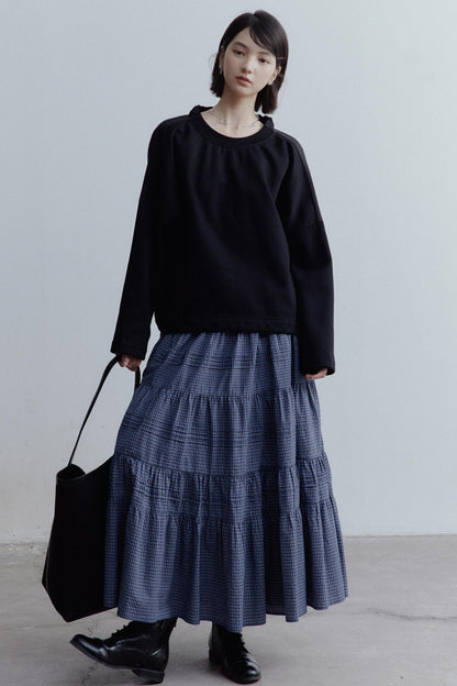 Personality Splicing Pullover Top