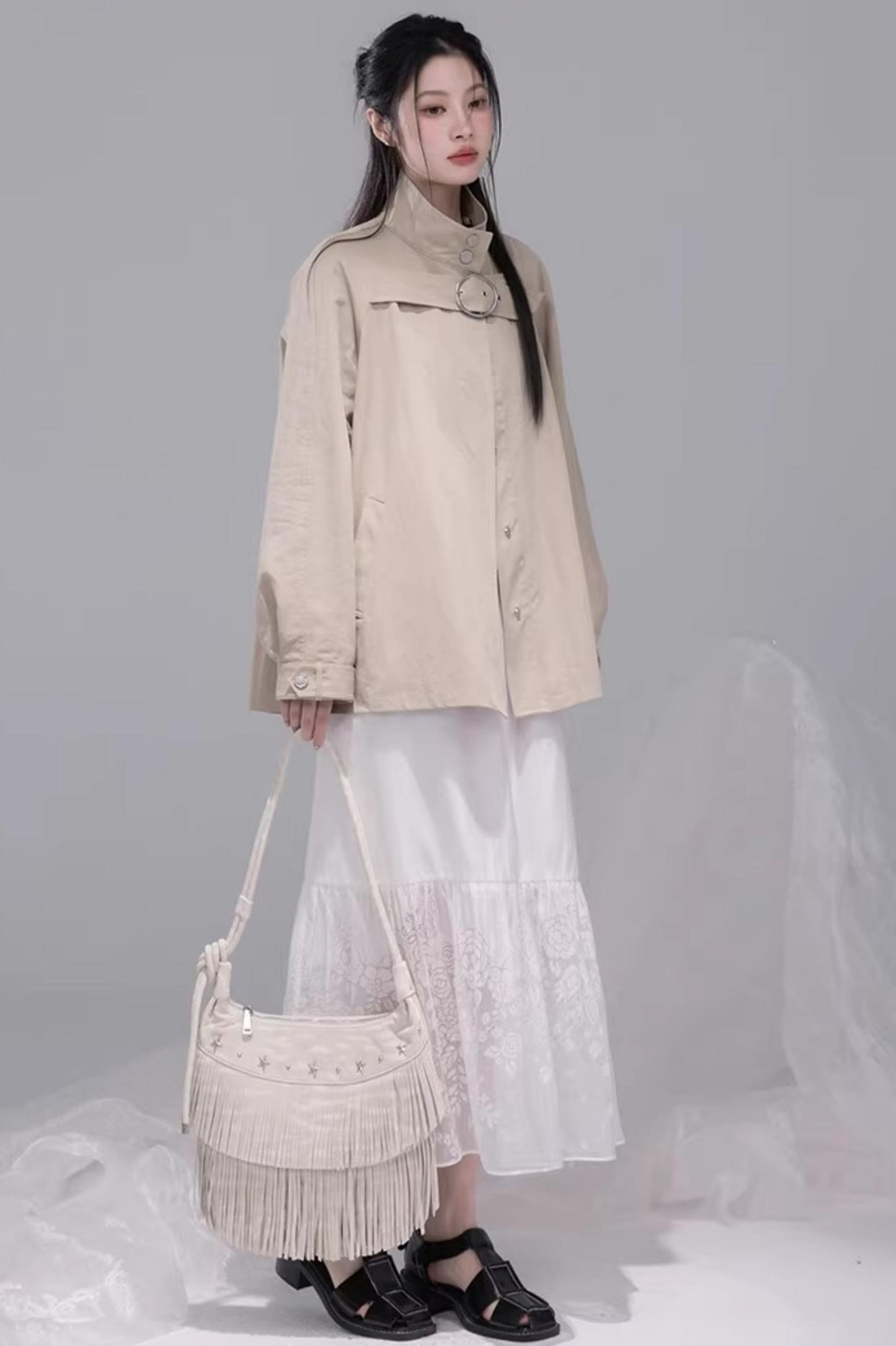 Milk Tea Brown Cape Coat