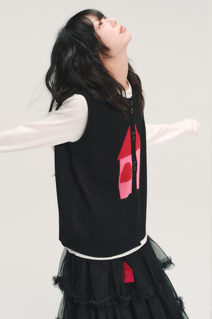 Red House Jacquard Wool Vest