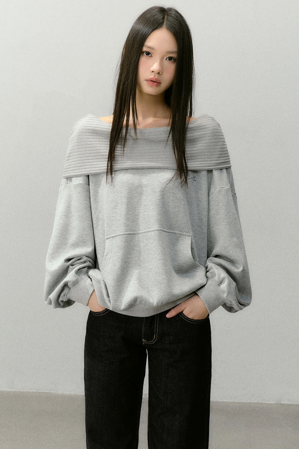 Asymmetrical Hooded Sweater