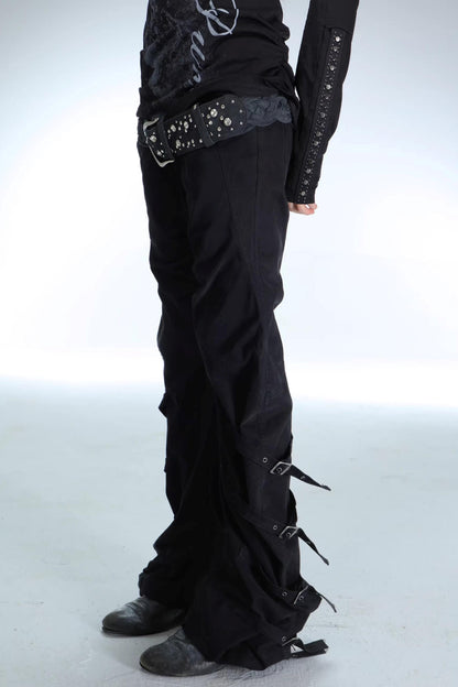 Retro Washed Cotton Trousers