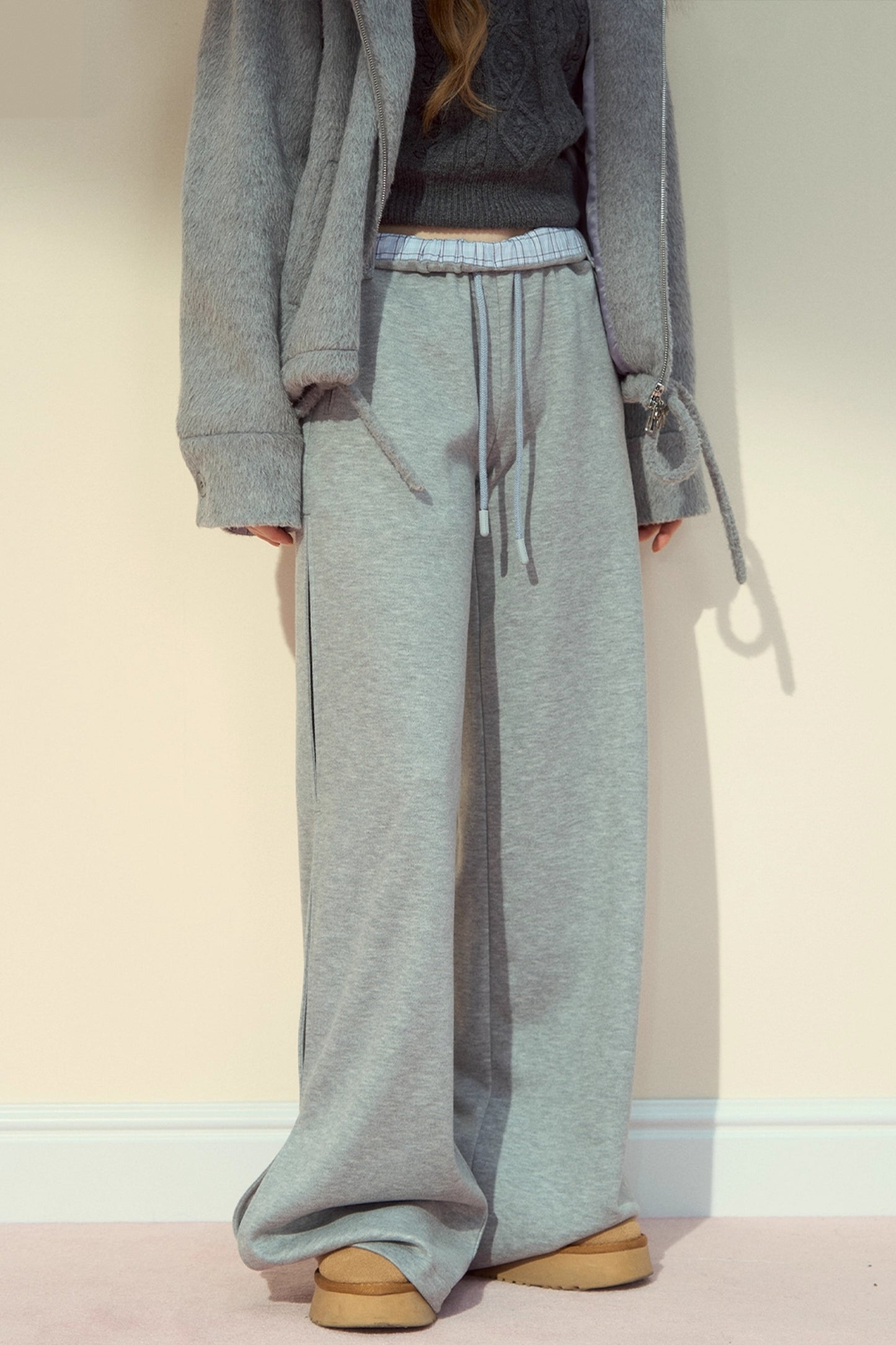 Straight Woolen Trousers