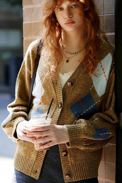 Autumn Diamond Cardigan