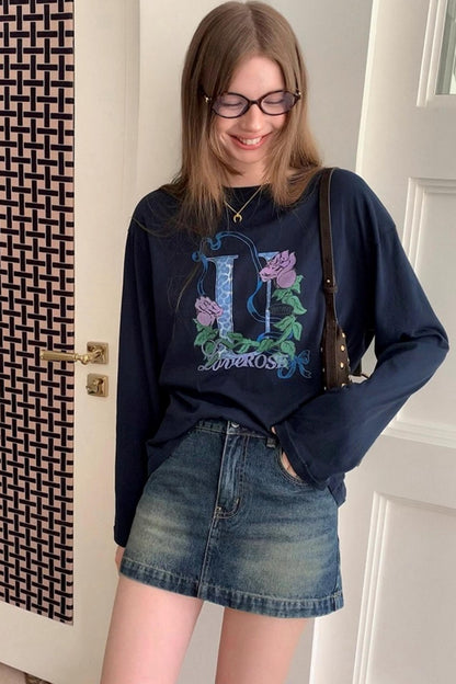 Long Sleeve Crew Neck T-Shirt