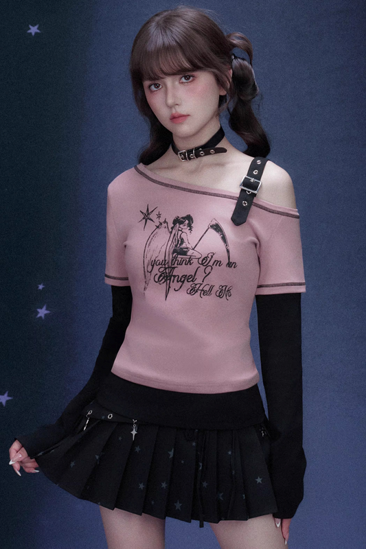 Sweet Raspberry Off-Shoulder Top